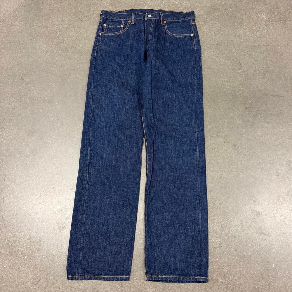 Levi's 501 Made in USA Dark Indigo Jeans 2003 W34 L34 Selvedge